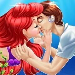 Jogo Ariel Beija Eric no Fundo do Mar