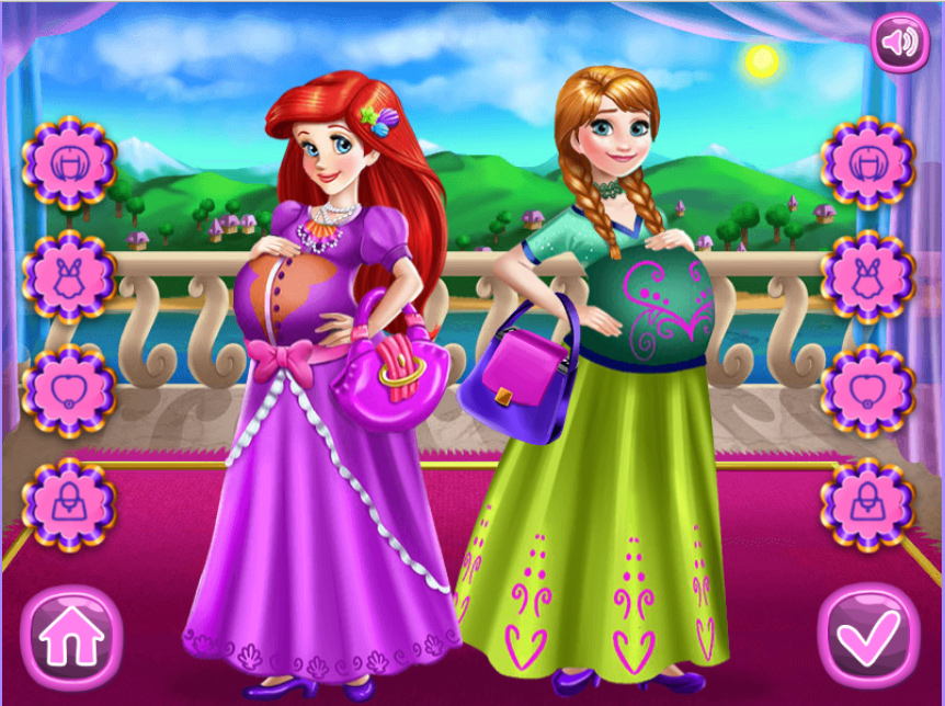 Princesas da Disney Grávidas - jogos online de menina