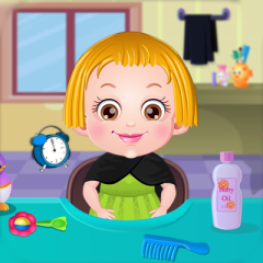 Jogos de Baby Hazel Corta Cabelo no Meninas Jogos