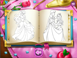 Jogue Pintura Princesas da Disney, um jogo de Pintar