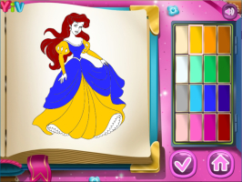 Jogos de Colorir as Princesas Disney no Meninas Jogos