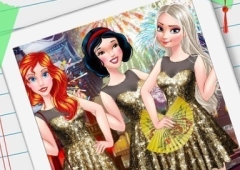 Elsa, Ariel, Branca de Neve e os Três Festivais