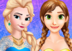 Elsa e Anna Arrumam o Quarto