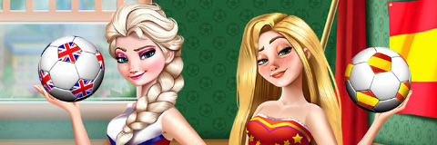 Elsa e Rapunzel Torcedoras Rivais