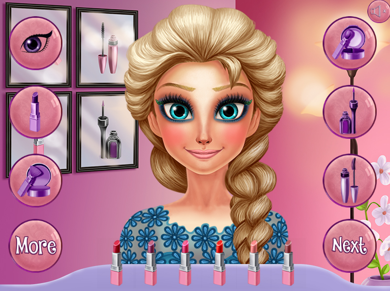 FROZEN ICE QUEEN JOGO DE MAQUIAGEM E SALÃO DE BELEZA DA FROZEN ELSA 