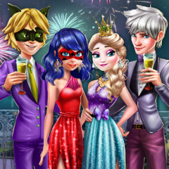 Jogo Ladybug e Elsa Celebram o Ano Novo