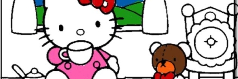 Livro de Colorir Hello Kitty