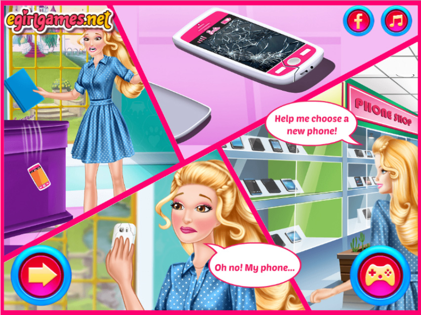 Jogos da Barbie no celular e Switch