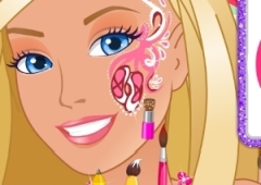 Pinte o rosto da Barbie