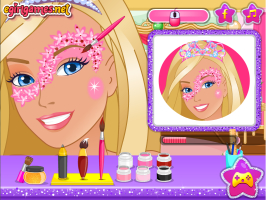 Pinte o rosto da Barbie - screenshot 1