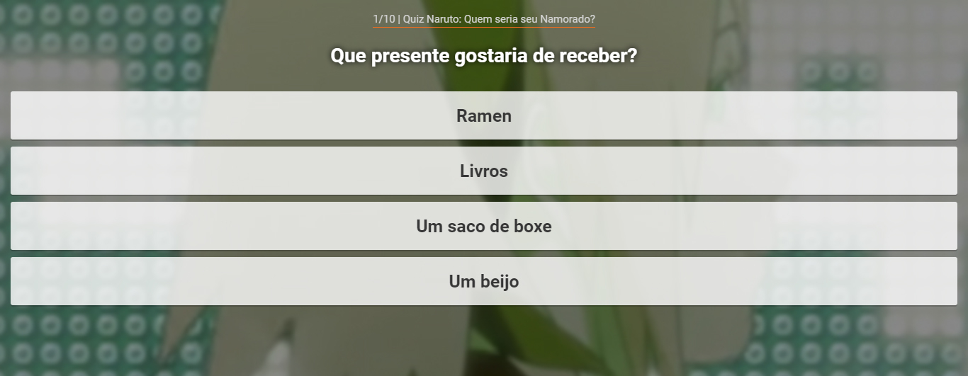 Jogos de Quiz Naruto: Quem seria seu namorado? no Meninas Jogos