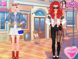 Jogos de Vestir as Amigas Fashionistas no Meninas Jogos