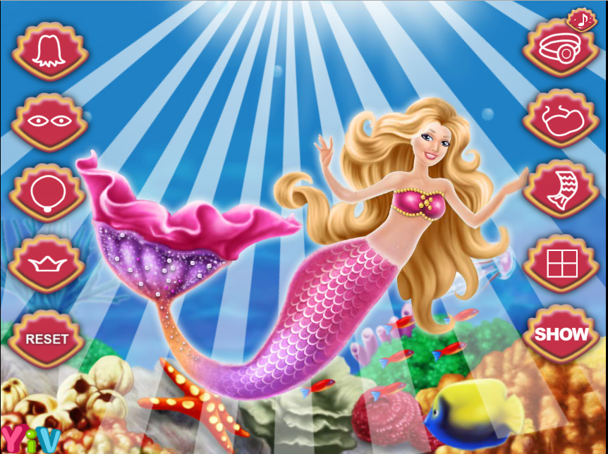 Jogo da Velha Barbie Sereia