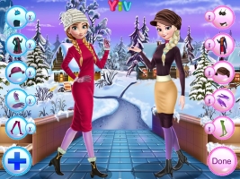 Vista Anna e Elsa no Inverno - screenshot 2