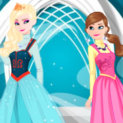 Jogo Vista Anna e Elsa Para o Baile